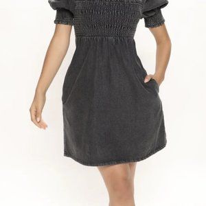 Denim babydoll dress